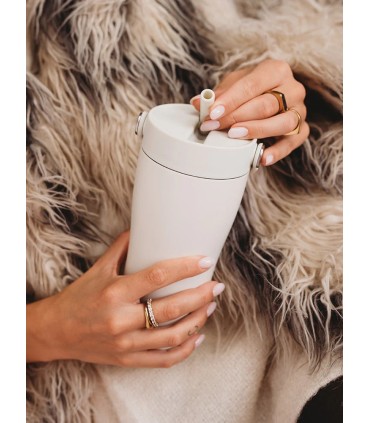 Hoogwaardige thermosbeker Equa Carry Cup Sand 600ml