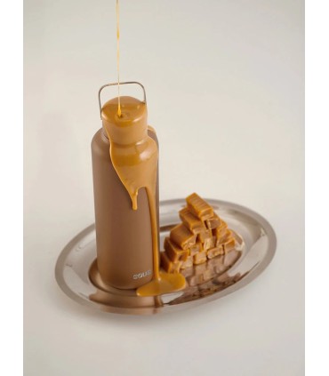 Mooie Timeless Steel metalen thermosfles Toffee 600ml